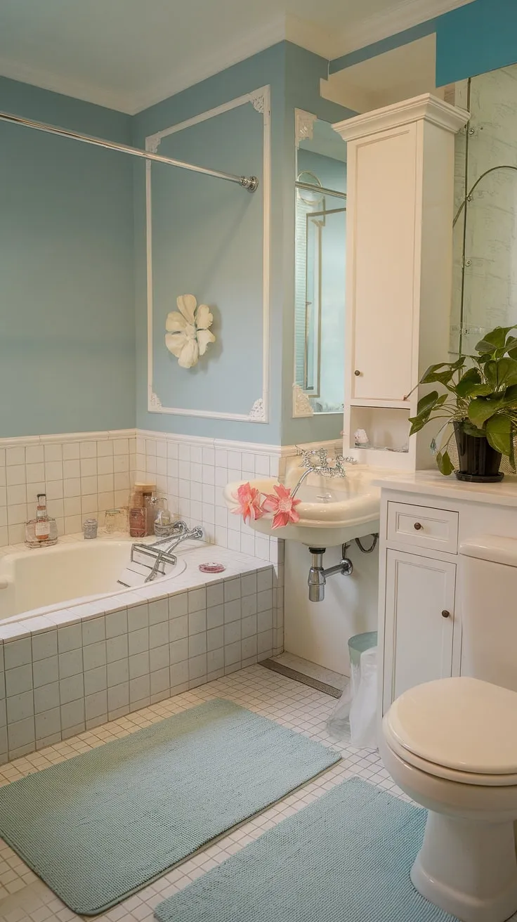 Escape to your own private spa with this dreamy accessory bathroom. Perfect for apartment living and brimming with girly gift ideas, this spa-inspired bathroom decor will transform your space.