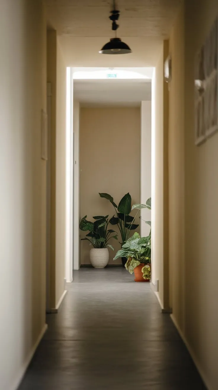 Modern minimalism defines this apartment building's inviting entrance