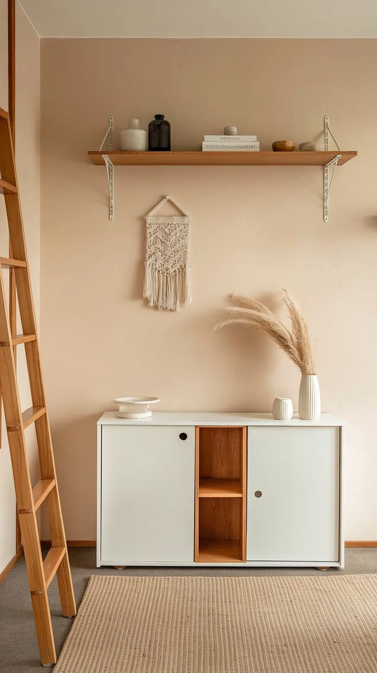 Apartment hallway goals: This Japandi-inspired entrance decor is the perfect blend of minimalist chic and warm comfort, offering apartment inspiration for your dream house interior.