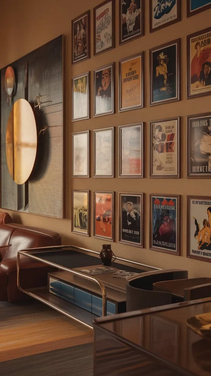 Bathed in golden hour light, a curated collection of mid-century modern and Art Deco treasures weaves a nostalgic tapestry of elegance and style.