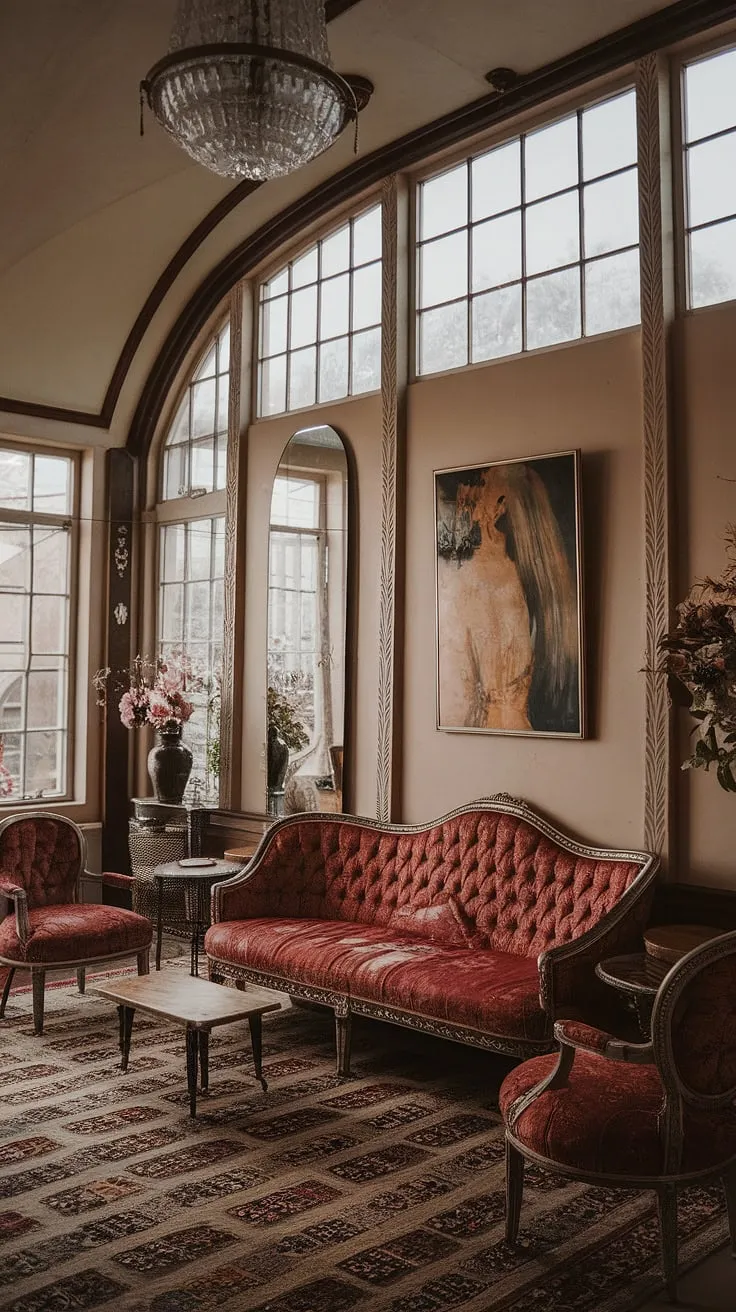 Immerse yourself in the beauty of this Art Nouveau interior. Every detail, from the flowing Art Nouveau design of the furniture to the intricate Art Nouveau decor, speaks to the elegance and artistry of the Art Nouveau architecture. A true testament to the enduring appeal of Art Nouveau living.