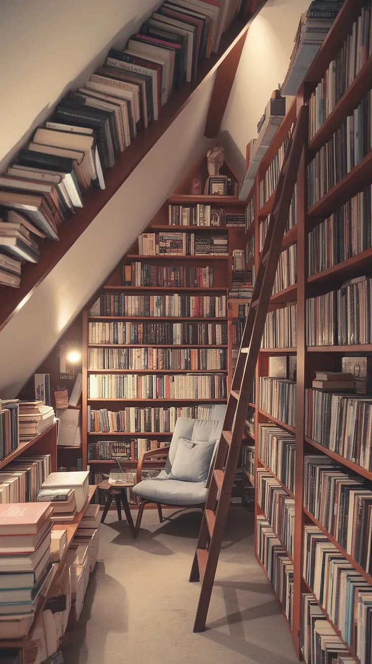 Sunlight streams through the rafters, illuminating the vast attic collection within this enchanting attic library.  Rows upon rows of attic books, carefully arranged, create a breathtaking attic archives.  The attic reading room, complete with a cozy nook, invites quiet contemplation.  Climb the ladder to explore the treasures held high in this attic study, a true testament to the power of attic literature and attic resources.  This attic book storage is a testament to a life dedicated to learning, a personal attic research space filled with untold stories.