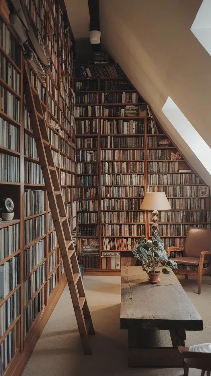 Lost in the pages of an attic library, surrounded by an attic collection of untold stories. This attic reading room, with its towering shelves of attic books and attic archives, is the perfect attic research space for any book lover. The attic book storage solution is as charming as it is functional, a true testament to the power of attic literature and attic resources.