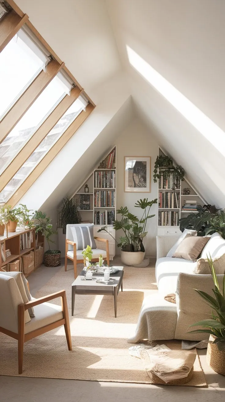 Sunlight spills through the dormer windows of the attic lounge, beckoning you into a haven where plush cushions and thoughtful design conspire to unlock both your inner artist and your deepest relaxation. Here, amidst the quiet charm, you can lose yourself in the pages of a beloved book or simply let the world melt away.