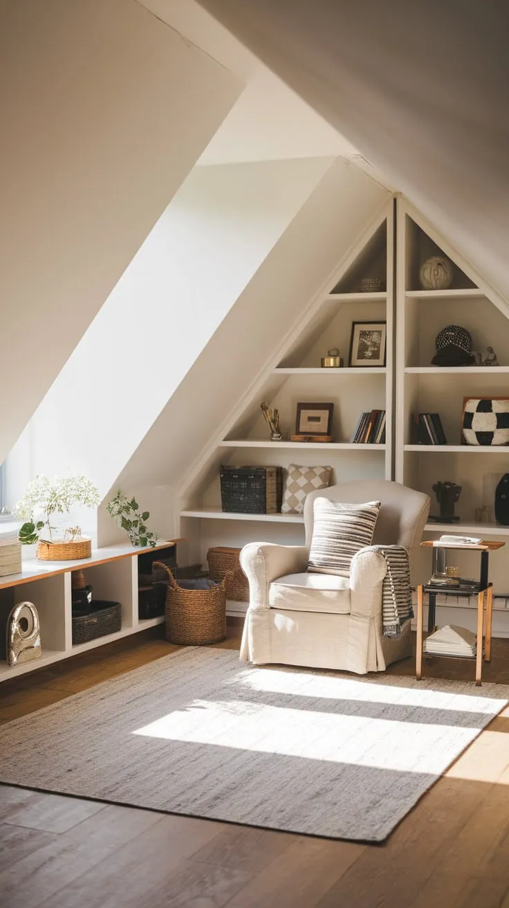 Step into your exquisitely designed attic man cave, where comfort and style dance in perfect harmony, crafting an irresistible sanctuary for unwinding and igniting your imagination.