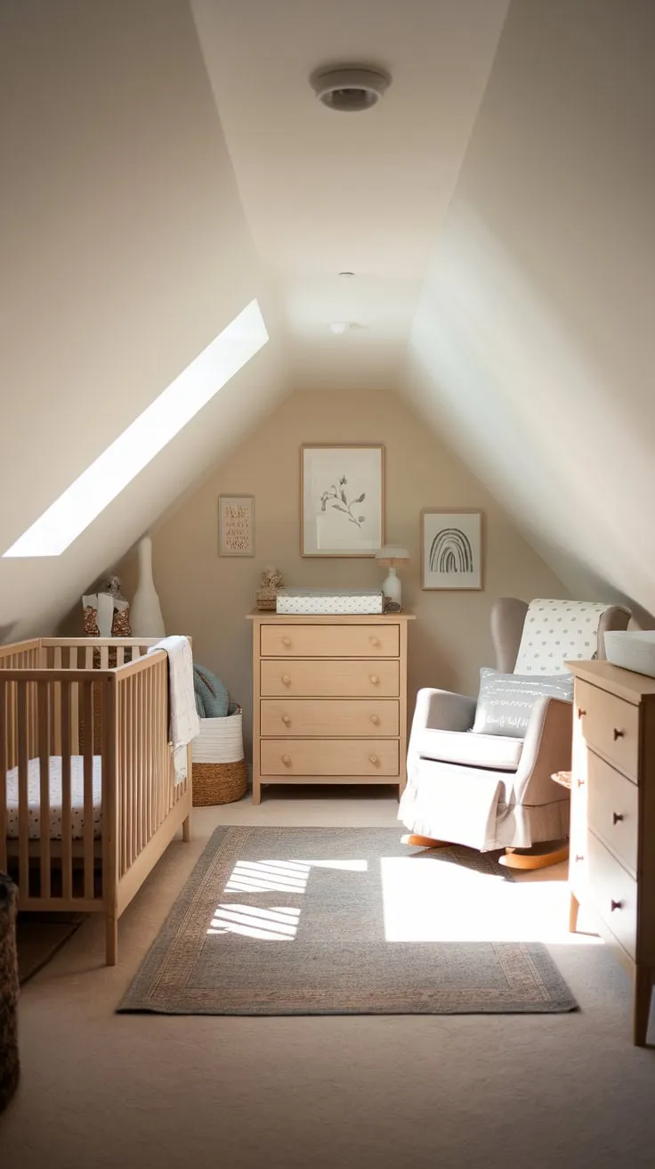 Imagine stepping into the attic nursery, a sanctuary bathed in gentle light. The neutral tones soothe your senses, while the carefully curated decor sparks a sense of wonder. It's more than just a room; it's a warm embrace, a haven designed to nurture both baby and you.