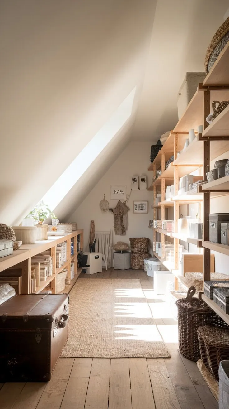 Dust motes dance in the sunbeams slicing through the attic's warm, wood-paneled embrace, beckoning you to lose yourself in the whispered histories clinging to each carefully curated artifact.