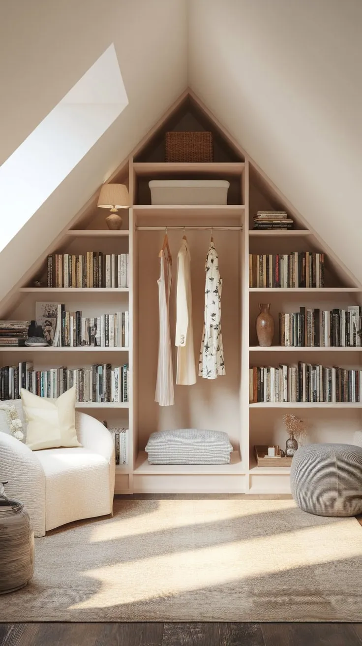 Imagine stepping into your attic, no longer a dusty storage space, but a serene retreat. The wardrobe, cleverly designed, becomes a sanctuary where soft textures embrace you and thoughtful decor sparks both relaxation and inspiration.