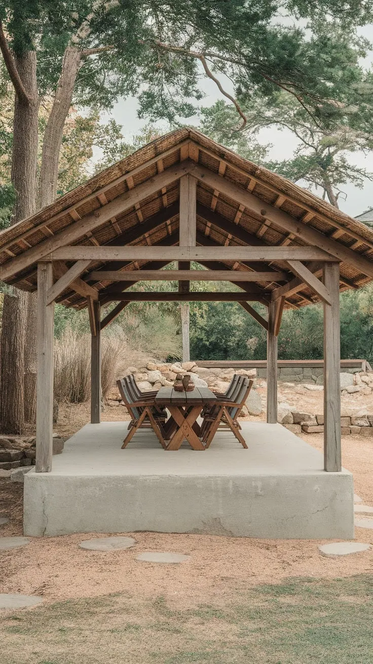 Cozy Covered Patio Oasis in Nature
