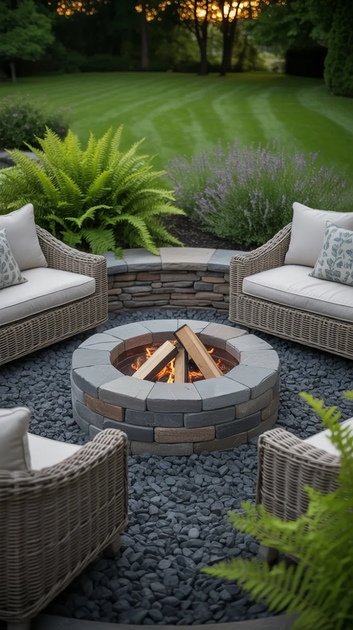 Gather Round at the Tranquil Stone Fire Pit Retreat