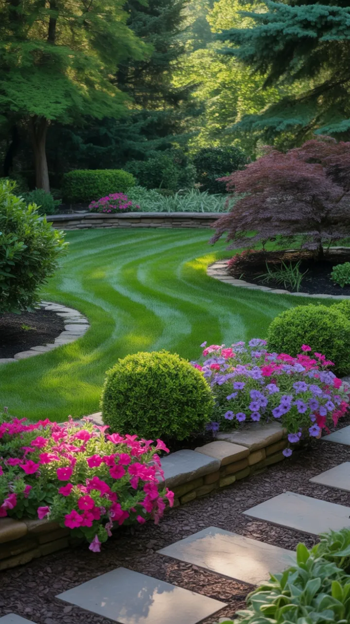 Sunlit Serenity in an Emerald Garden Retreat