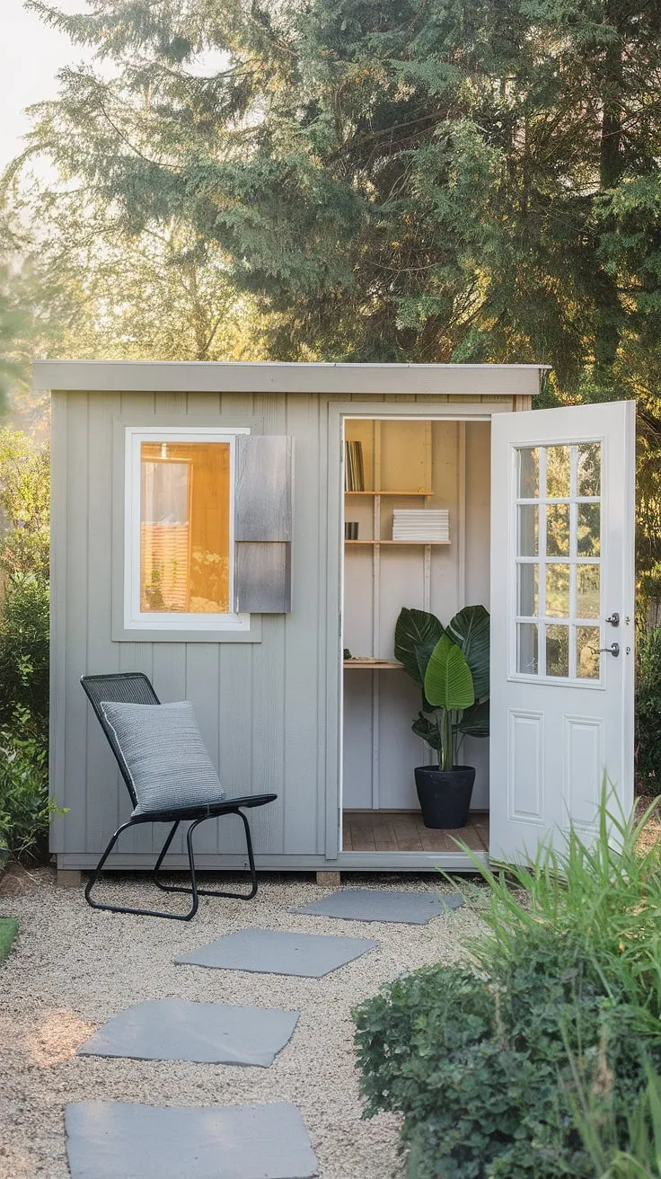 Escape the everyday in your own private backyard office oasis