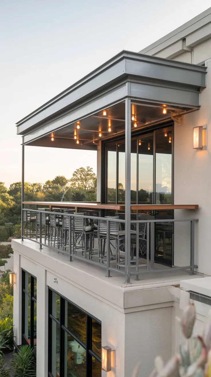 Embrace the clean lines and aesthetic charm of your dream home, complete with a stylish balcony that invites relaxation under the stars