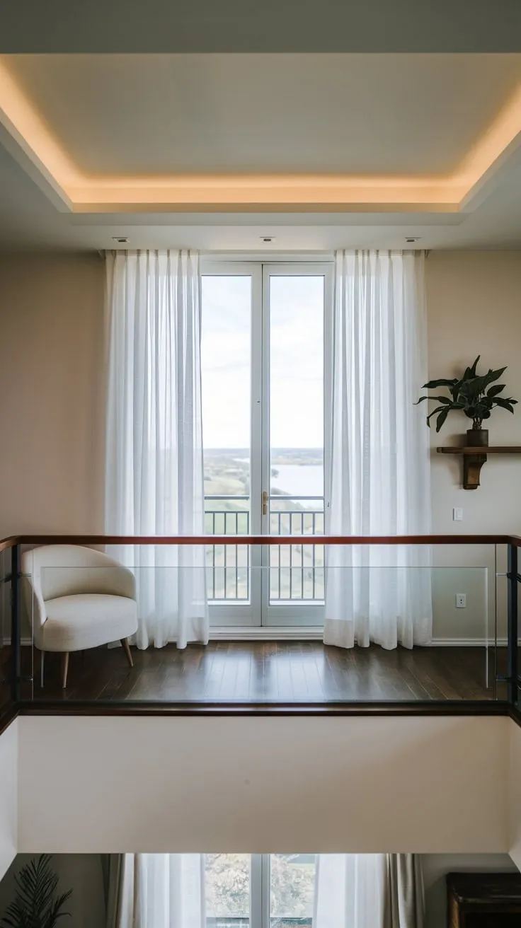 Embrace the tranquility of your stylish sanctuary, complete with dark wood floors and a charming balcony that beckons relaxation