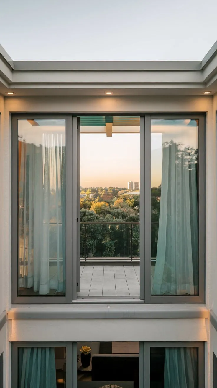 How would it feel to decompress in this chic setting, with warm lighting and an awe-inspiring skyline all around you?