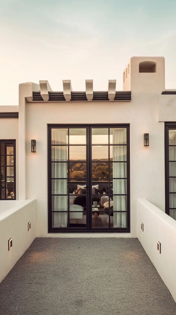Step into a serene modern retreat where soft lighting and sleek design invite you to unwind
