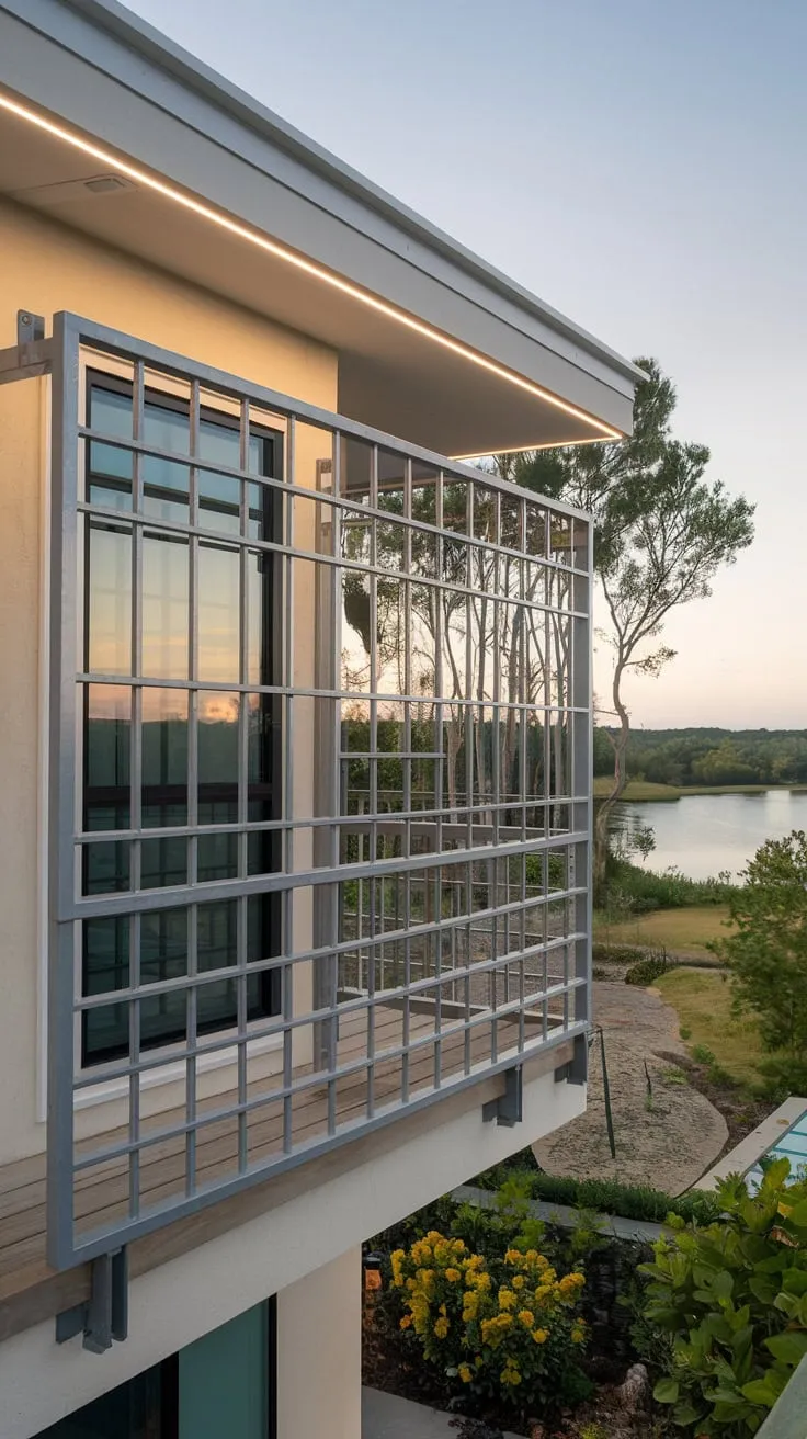 Transform your modern sanctuary with a stylish safety balcony grill, perfectly framing serene views of nature's beauty
