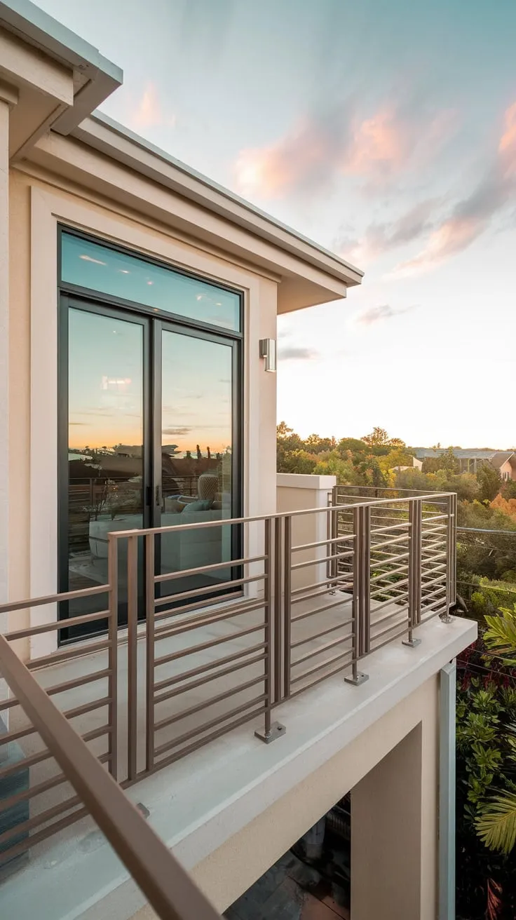 Discover your dream home, where modern design meets breathtaking views under soft, inviting lights