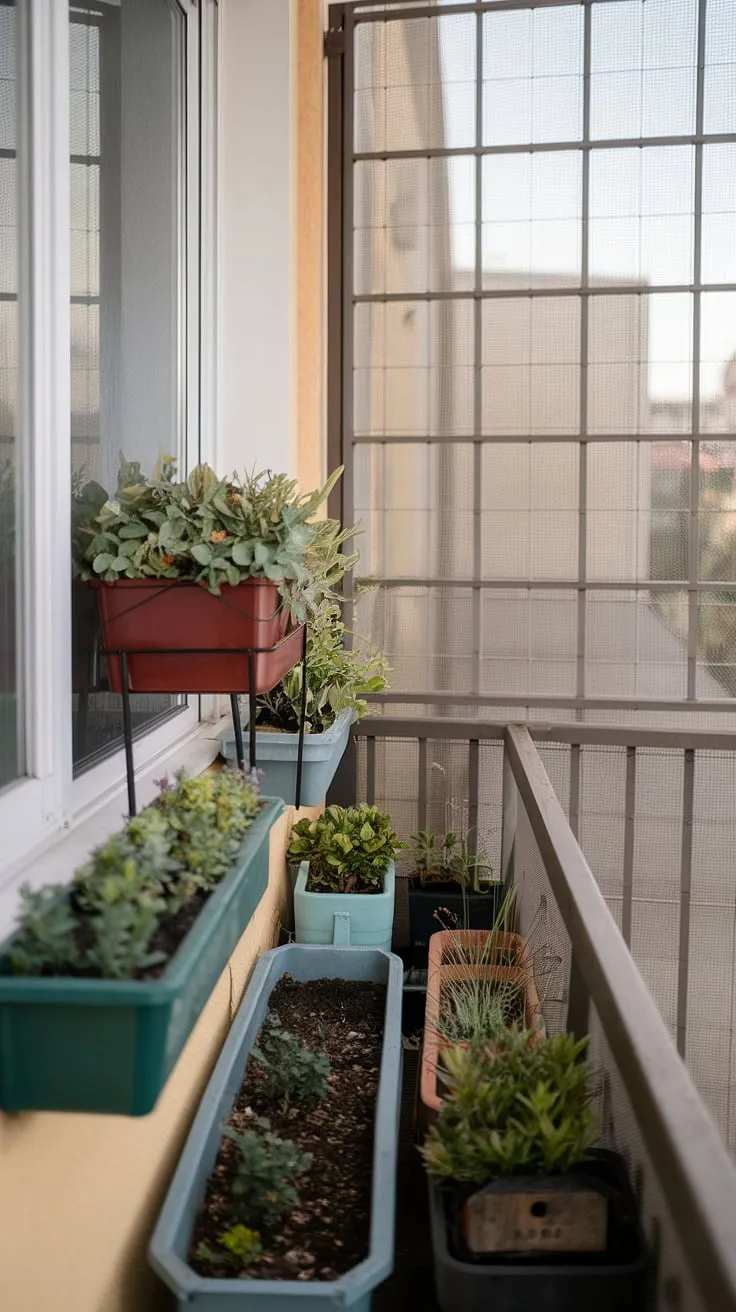Transform your balcony outside bedroom into a lush jungle patio decor with this space-saving balcony screen. Small balcony ideas come alive with plants in small balcony spaces and clever planters for balcony. Explore terrace divider ideas and balcony blinds for apartments for ultimate privacy.