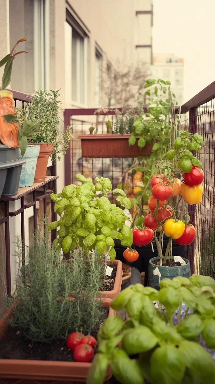 This organic balcony garden is a testament to the possibilities of patio gardening and small space gardening.  With a little creativity, even a tiny balcony can become a vibrant urban gardening oasis.  This balcony vegetable garden demonstrates the ease and rewards of growing vegetables on a balcony using container gardening techniques.  From the carefully chosen balcony plants to the thoughtful balcony garden design, this space-saving gardening setup offers inspiration for gardening for beginners and seasoned gardeners alike.  Explore the art of herbs on balcony and discover the joys of balcony gardening ideas, including sustainable gardening practices and easy balcony garden maintenance.