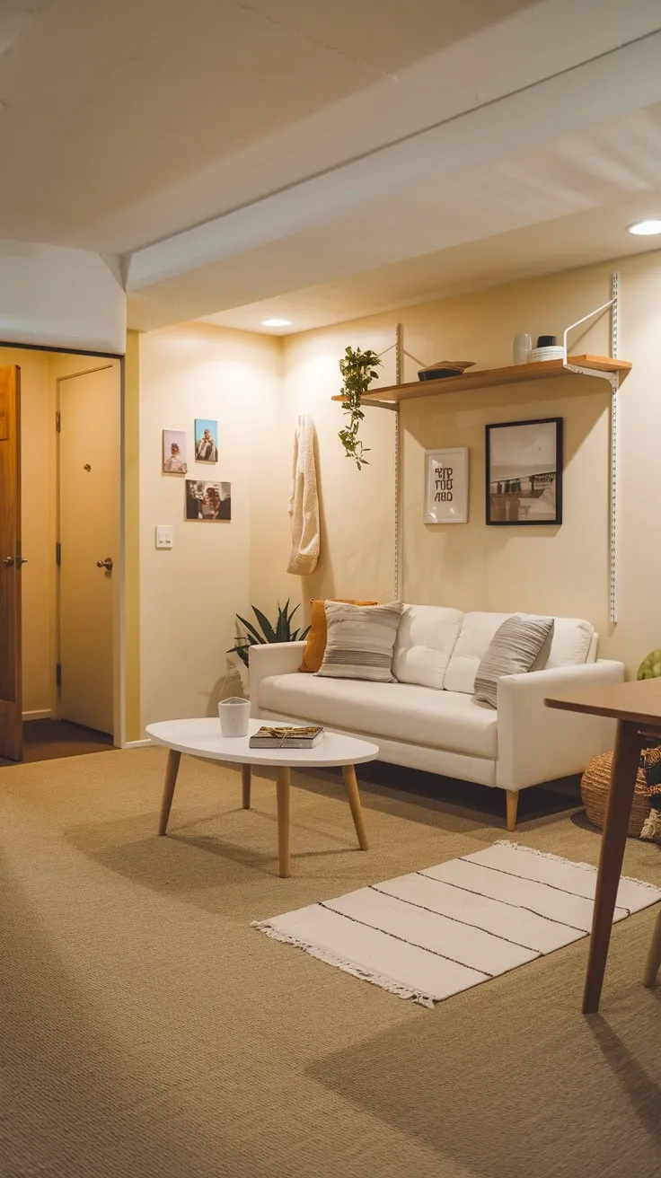 Chic Modern Basement Apartment with Cozy Living Space