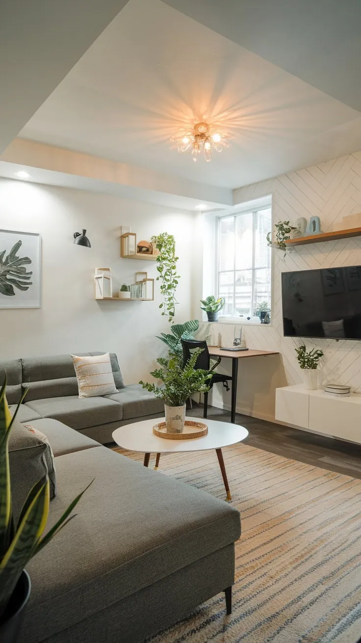 Stylish Modern Basement Apartment with Cozy Decor
