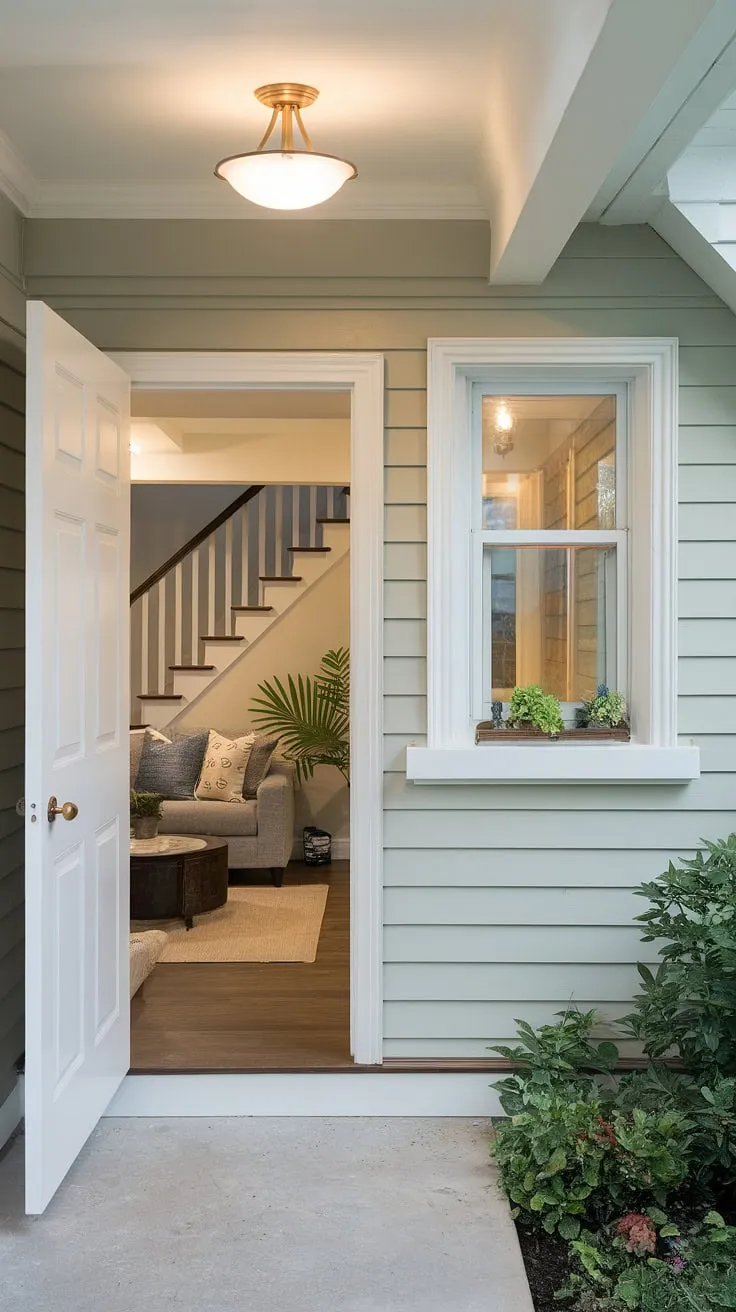 A remarkable basement redo is showcased through this basement entrance. The basement egress window and its accompanying window wells provide ample natural light, complementing the open basement doors leading to a cozy living area. This basement conversion expertly utilizes the space, transforming it into a comfortable and stylish addition to the home.