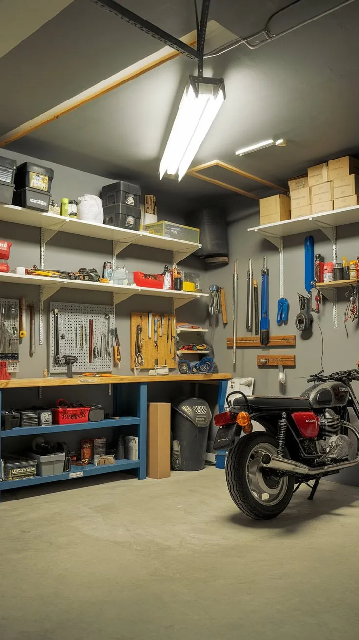 Transform your basement garage into a dream workspace. This garage design interior showcases efficient garage workshop layout, proving that garage organization and garage organization diy are key to a successful garage renovation.