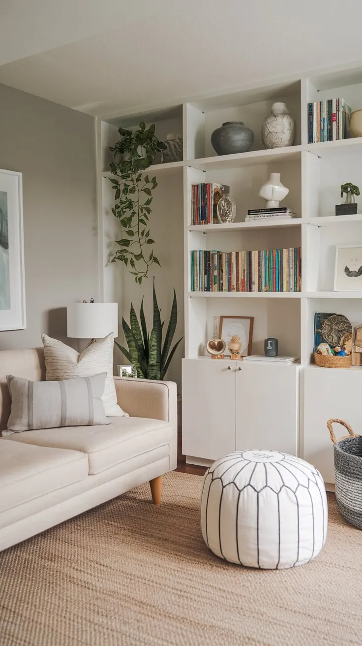 Chic Modern Basement Playroom with Cozy Accents