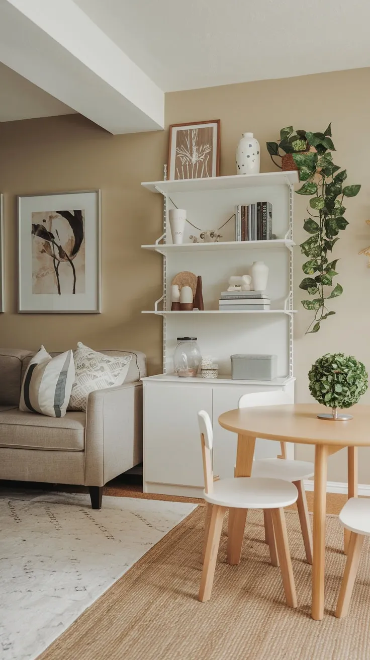 Chic Modern Basement Playroom with Cozy Elements
