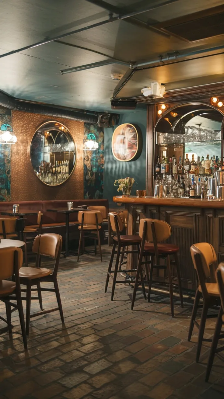 Charming Vintage Speakeasy Basement with Rustic Elegance