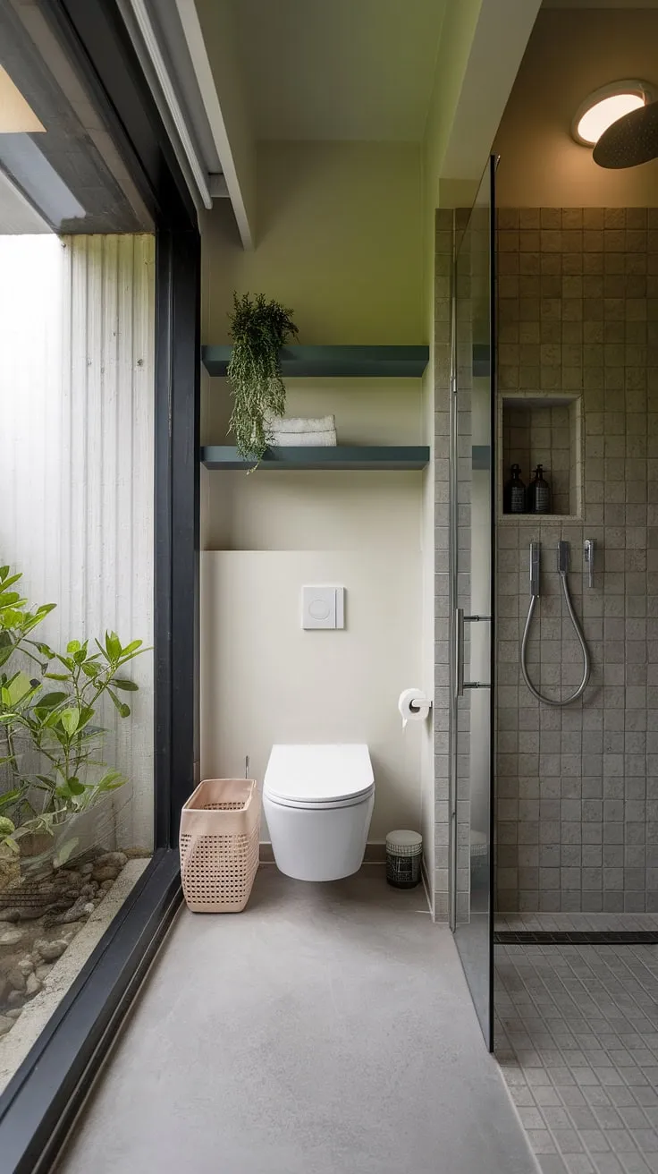 Transform your small space into a sanctuary. This bathroom nook showcases clever bathroom layout, stylish bathroom design decor, and smart shower ideas, including a solution for laundry in bathroom. Bathroom redesign inspiration at its finest.