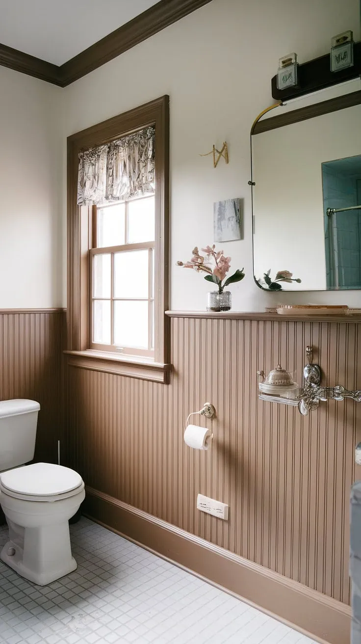 This bathroom's charming beadboard wainscoting, extending all the way to the ceiling, creates a space that's both classic and serene.  Learn how to add beadboard to walls and achieve this look yourself – from wainscoting installation to hanging a mirror over wainscoting, it's a DIY project that adds immense character.  Consider beadboard and batten for a similar effect, or explore beadboard wainscoting height options for your own space.  This beadboard bathroom DIY project is easier than you think, and unlike wallpaper and beadboard bedroom combinations, it offers a timeless appeal.  For more inspiration, search "beadboard ceiling hallway" to see how this versatile material can transform any room.