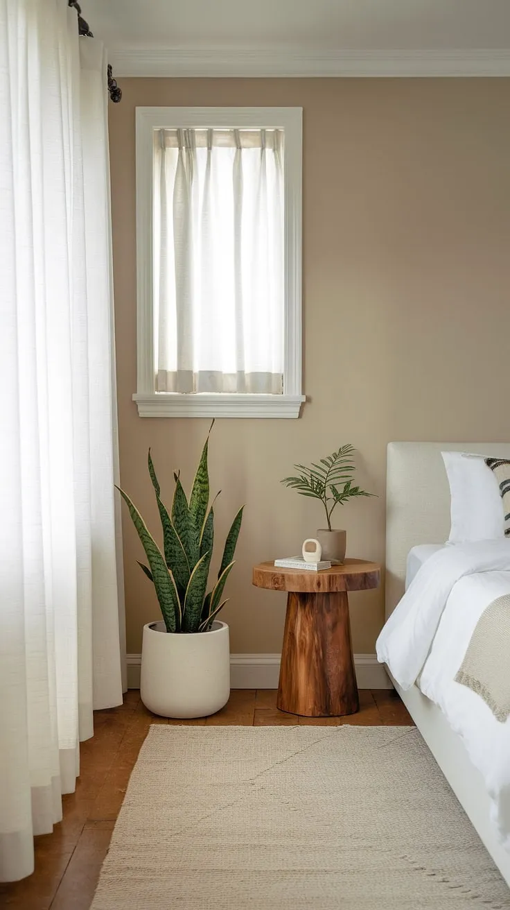 Redecorate your bedroom with this simple aesthetic; a classy bedroom in calming beige and orange accents makes for the perfect room inspiration. Interior design per la casa at its finest. A new bedroom, effortlessly chic.