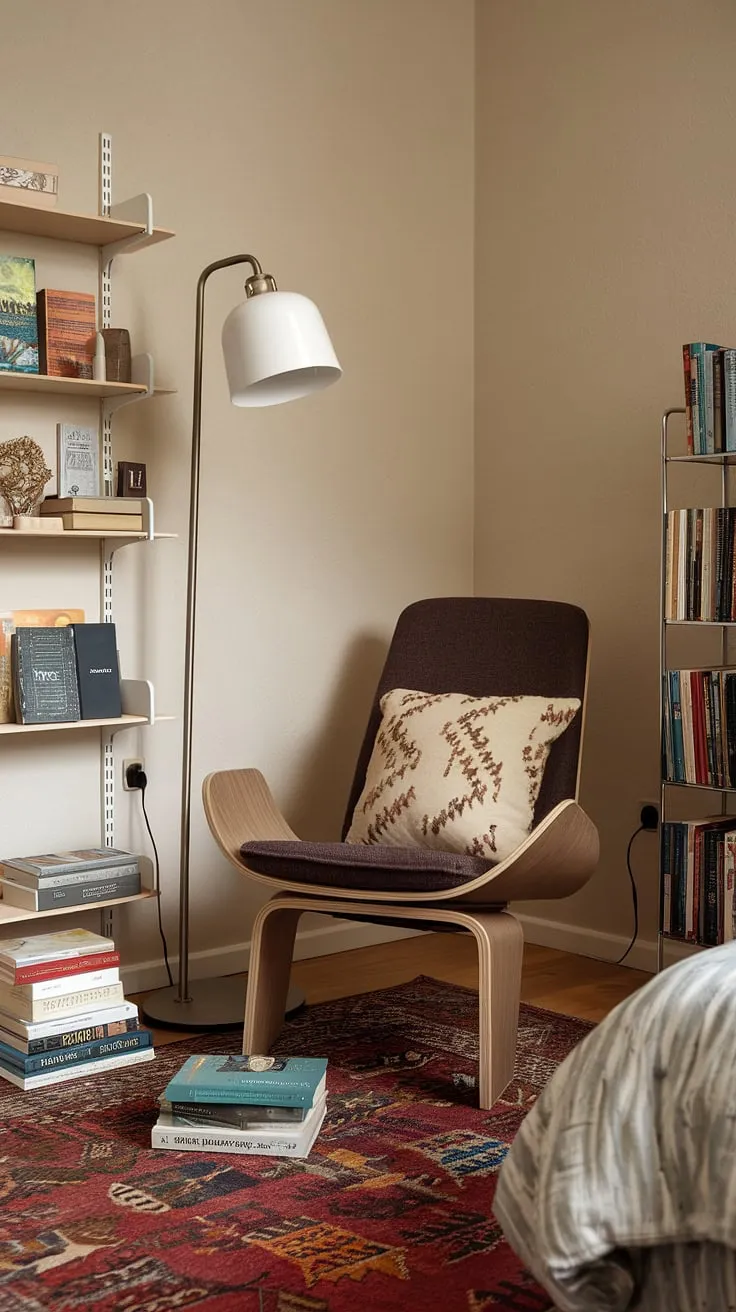 Transform a small space into a haven of tranquility. This bedroom reading corner is the ultimate relaxing area in bedroom, showcasing quiet room design and clever snug ideas for small spaces.
