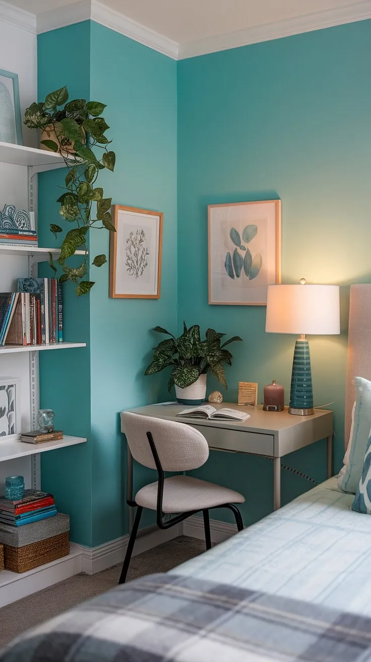 Escape to your own private sanctuary: this bedroom reading corner offers a relaxing area in bedroom, perfect for quiet room design and snug ideas small spaces.