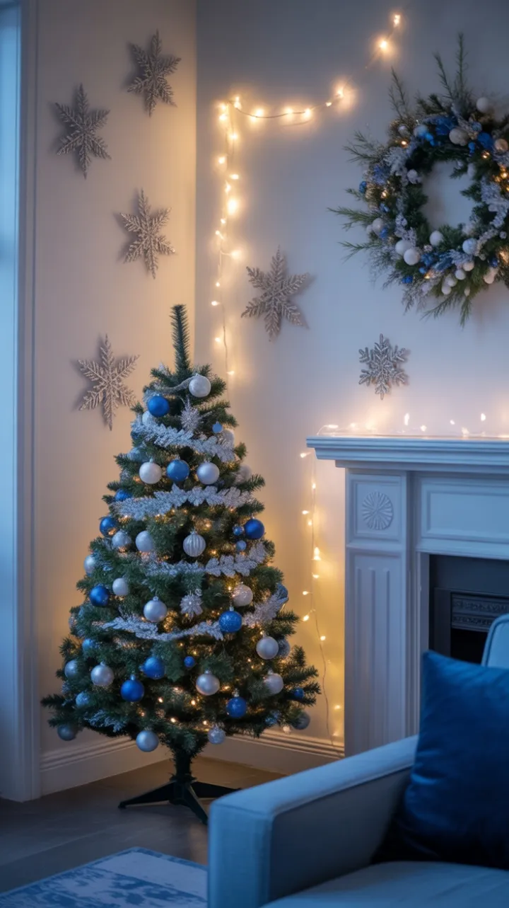 Cozy Sapphire Christmas Corner