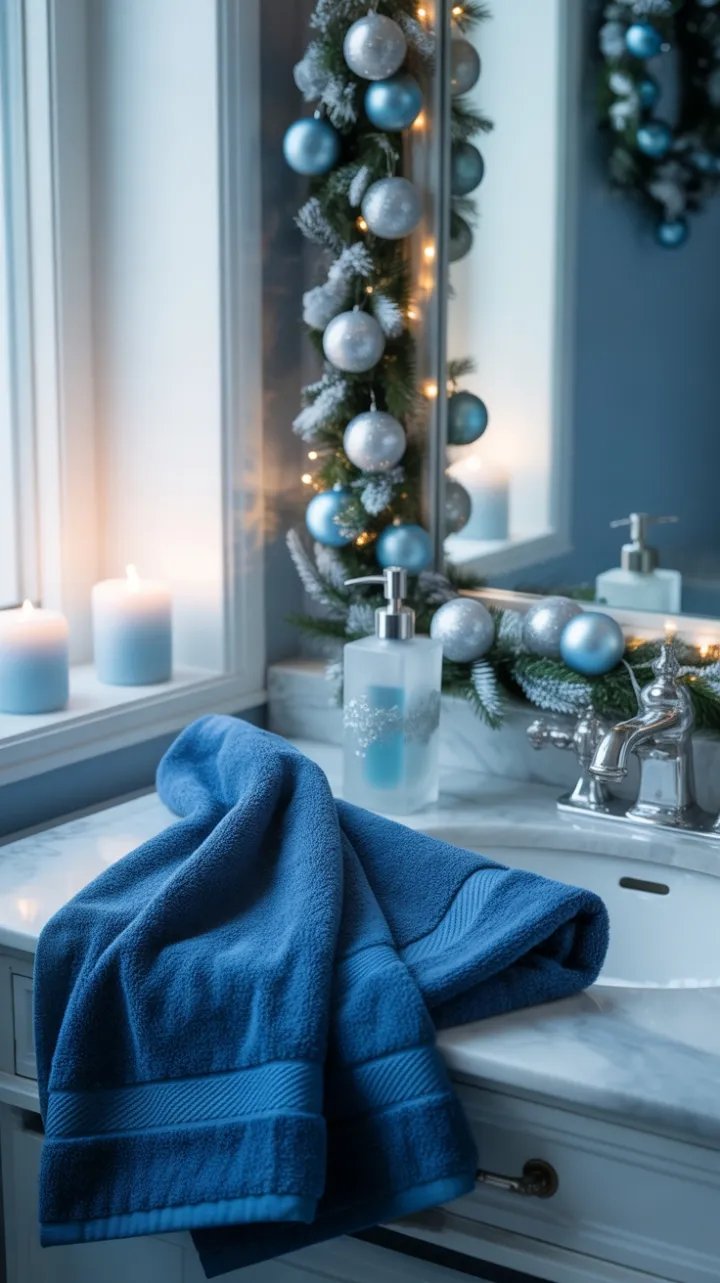 Serene Blue Holiday Bath Sanctuary