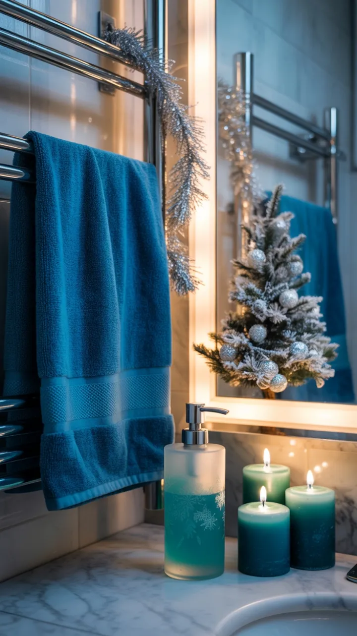 Frosted Blue Holiday Spa Retreat