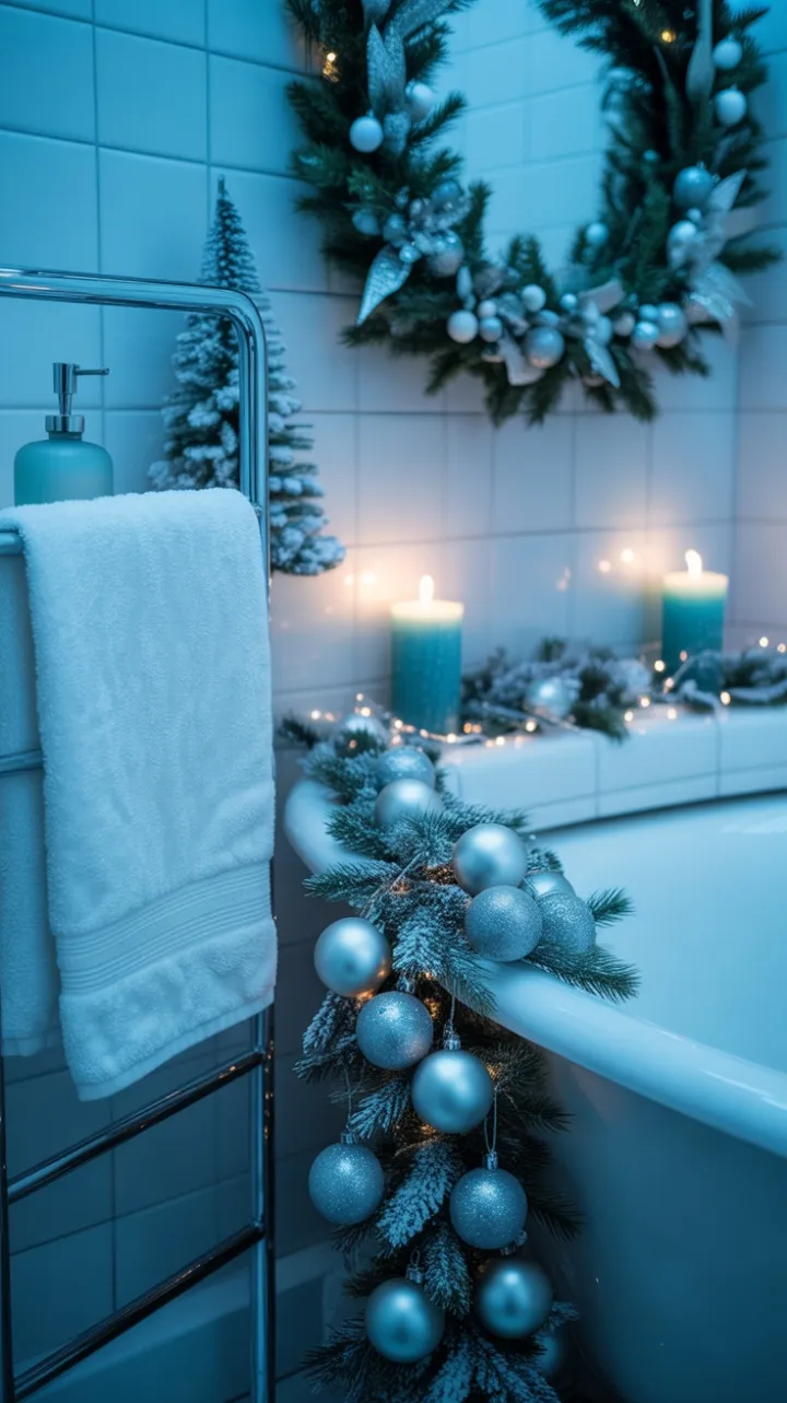 Frosted Blue Holiday Spa Retreat