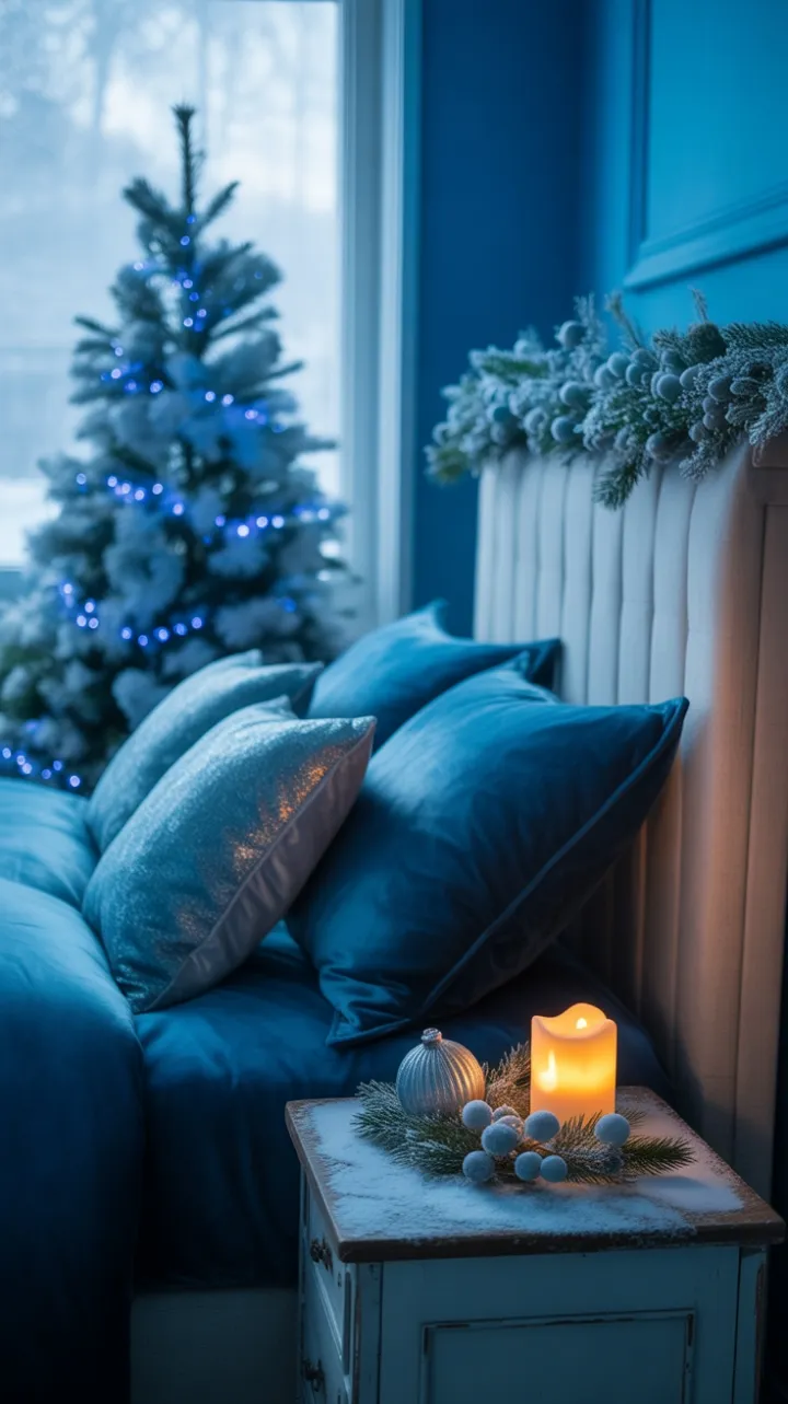 Moonlit Blue Winter Retreat