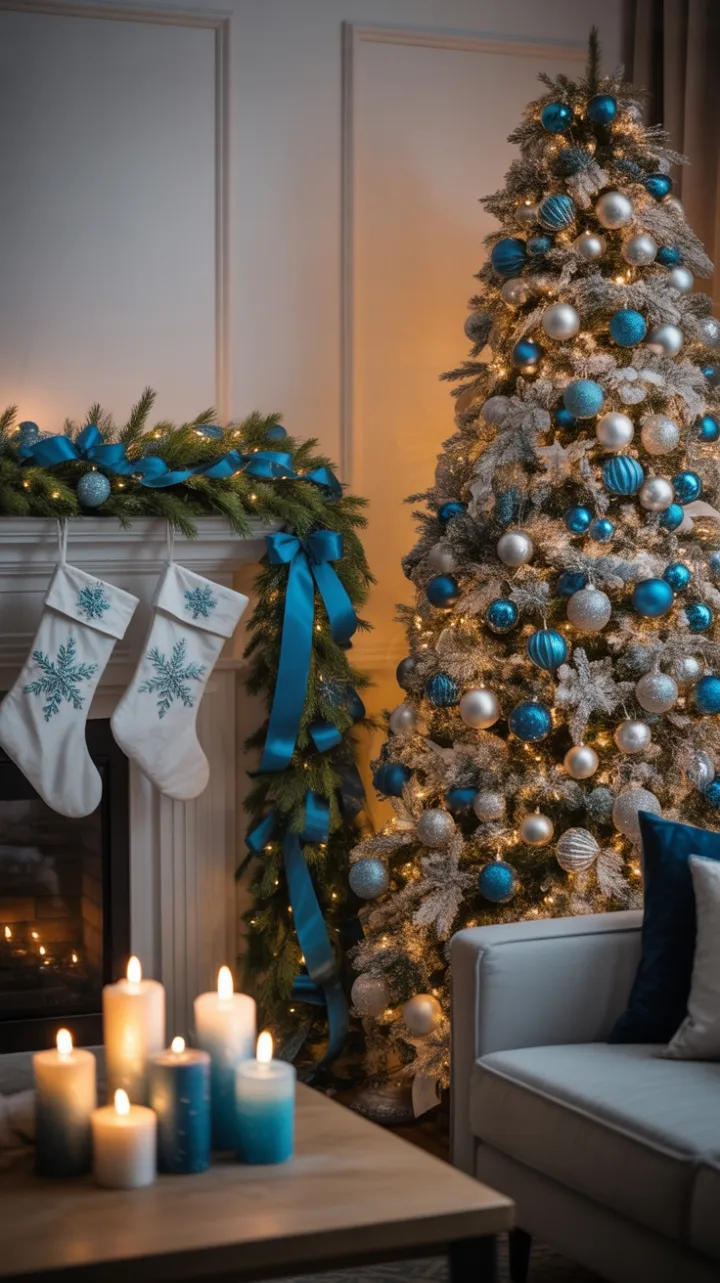 Twinkling Blue and Silver Christmas Haven