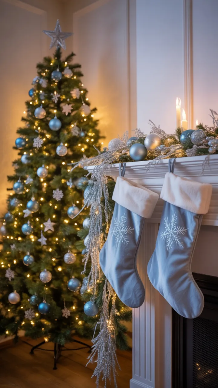 Blue and Silver Christmas Glow