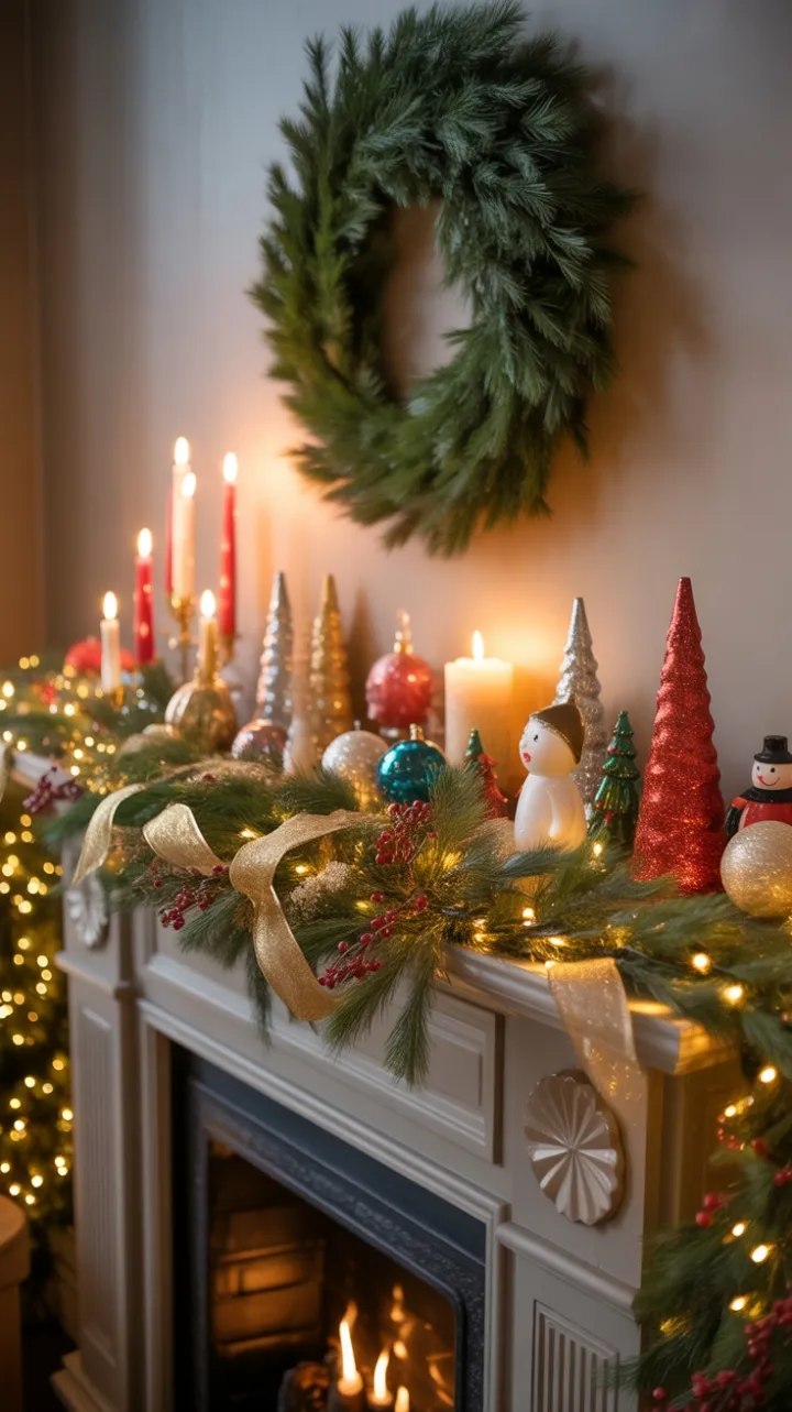 Warm Hearth, Glittering Garland and the Magic of Christmas Lights