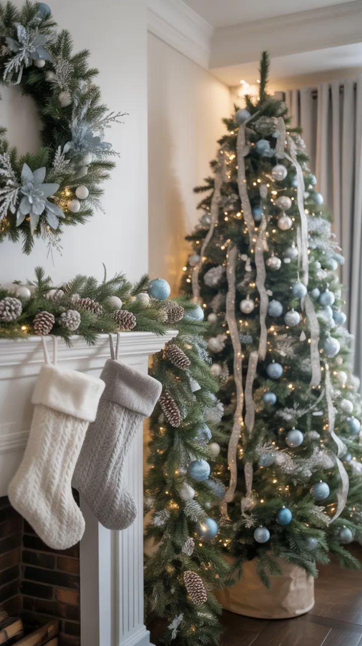 Silver and Blue Christmas Glow