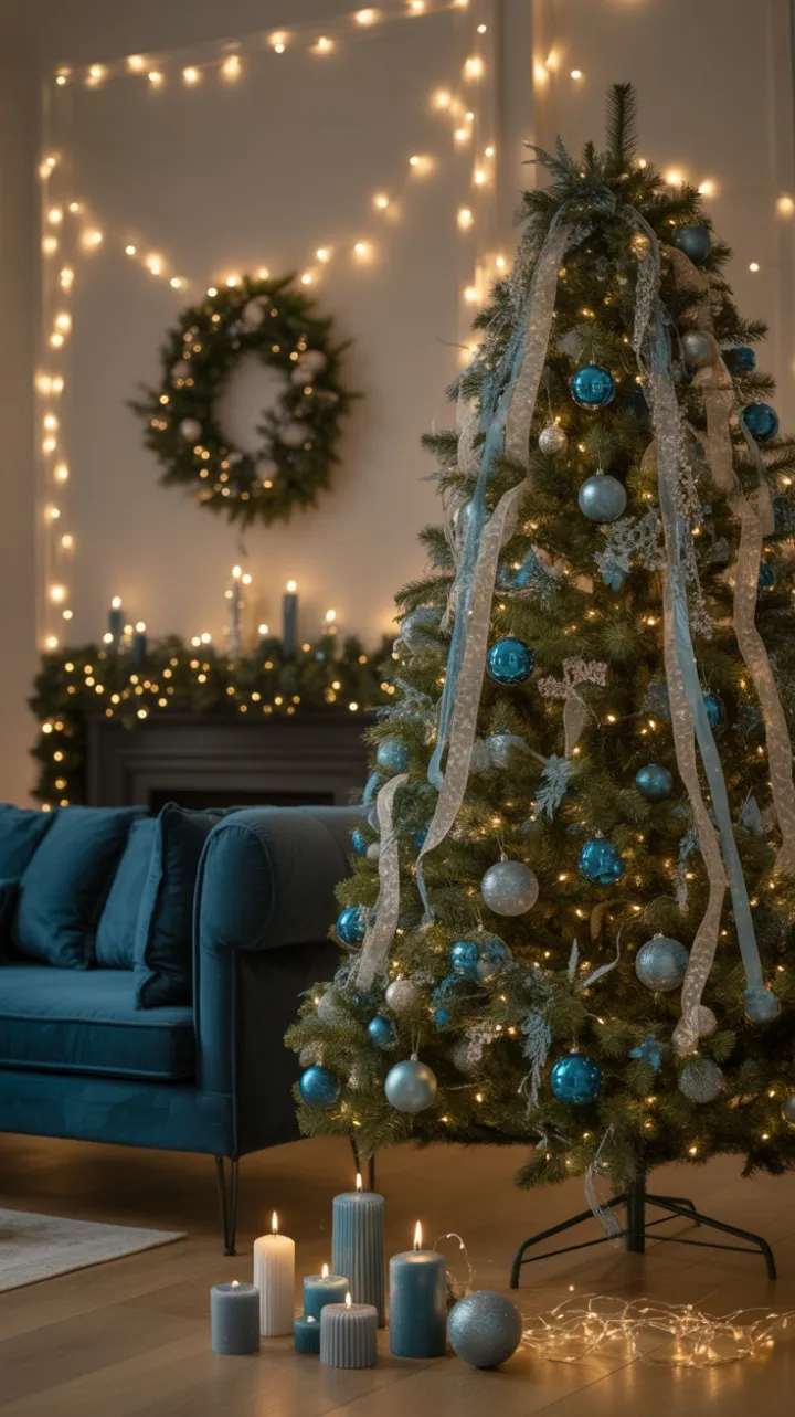 Twinkling Blue Christmas Haven