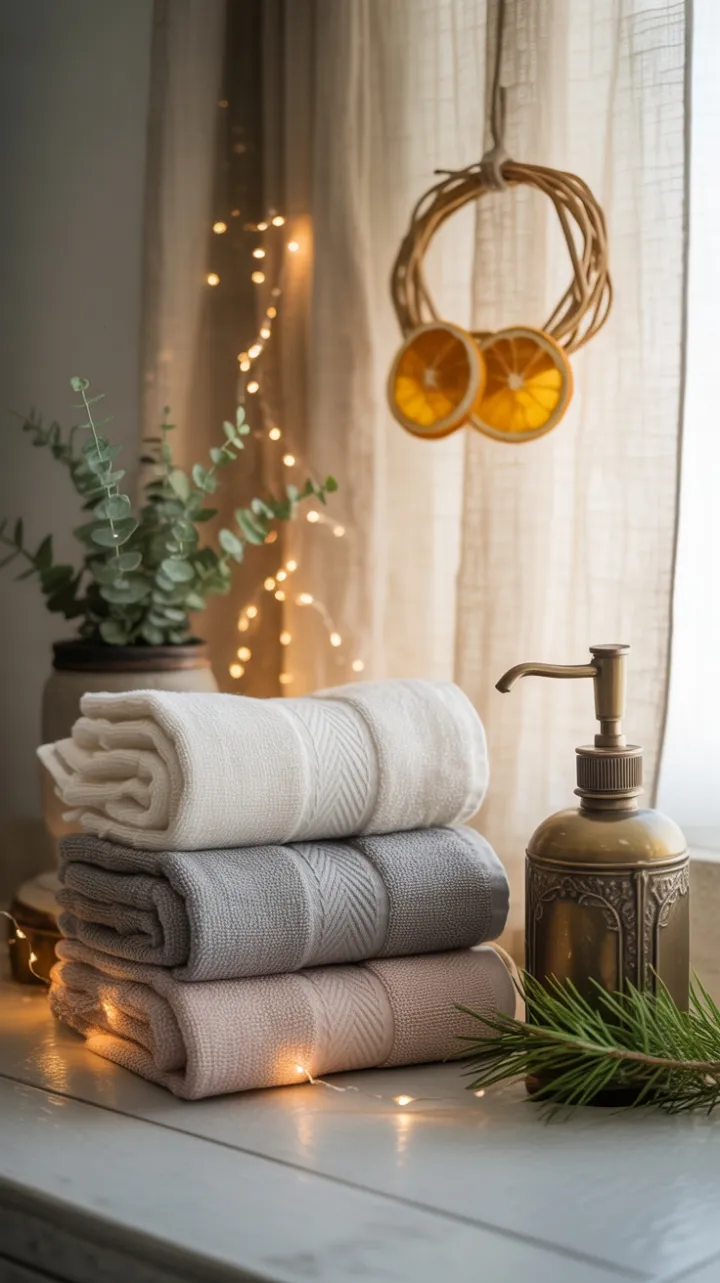 Linen-Toned Tranquility in a Boho Bathroom