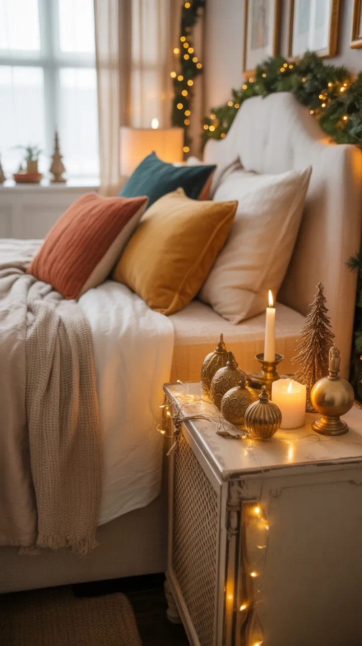 Cozy Bohemian Christmas Retreat in Earthy Tones