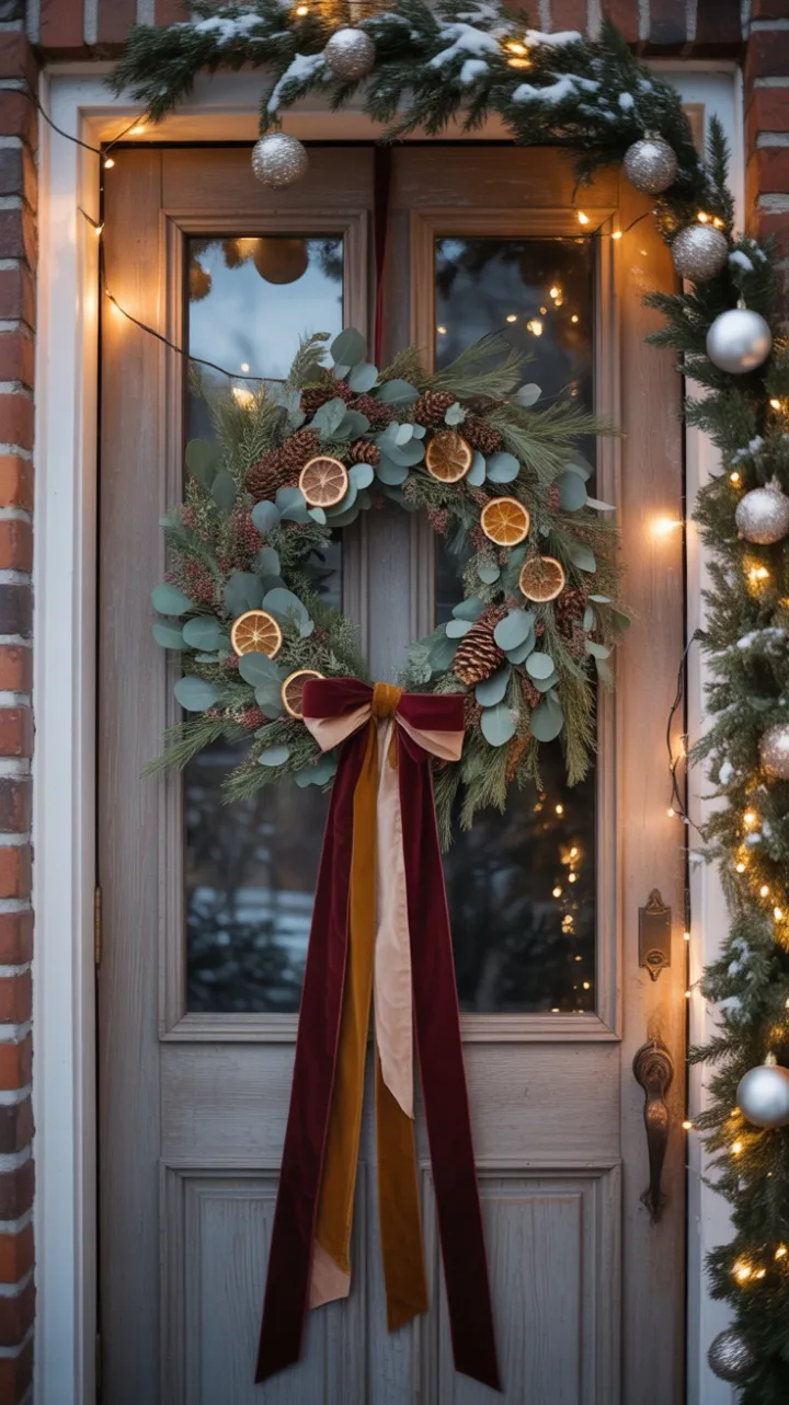 Bohemian Winter Welcome in Burgundy and Gold