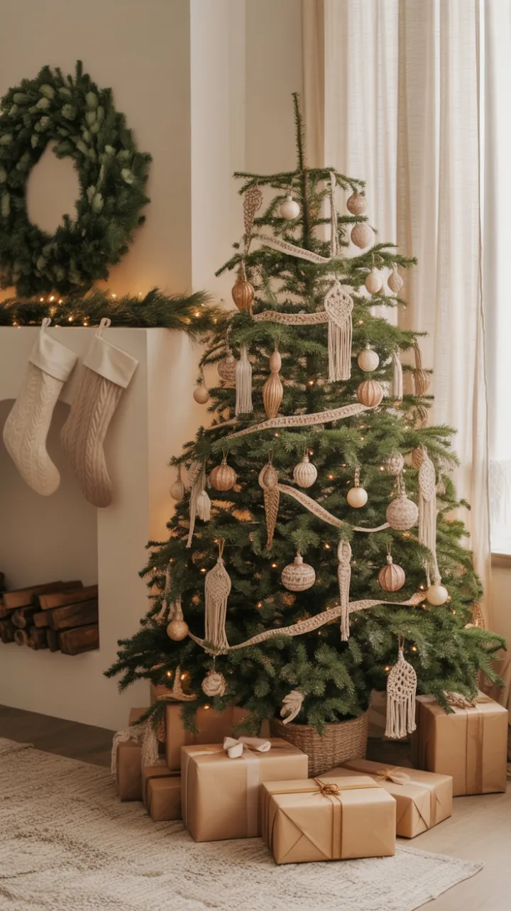 Cozy Bohemian Christmas by the Hearth